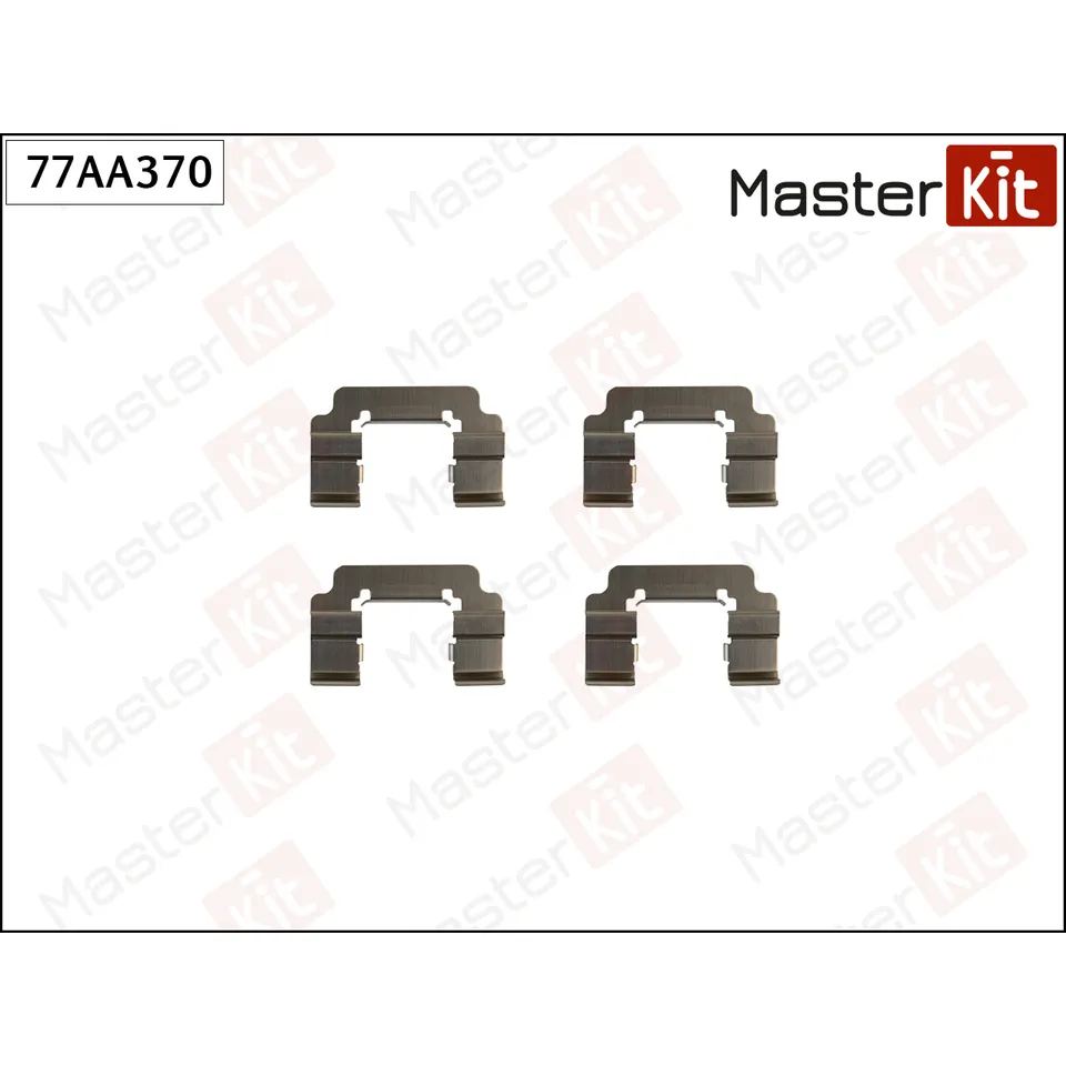 Комплект установочный тормозных колодок Volvo S60 I (384) 2000 - 2010 MASTERKIT 77AA370