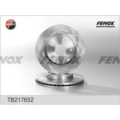 Диск тормозной передний TOYOTA AURIS 07-, COROLLA 1.4 04- 273X26X5; FENOX TB217652