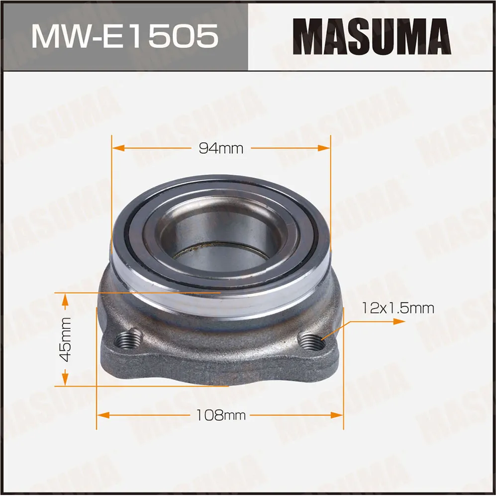 Ступичный узел rear MASUMA MW-E1505