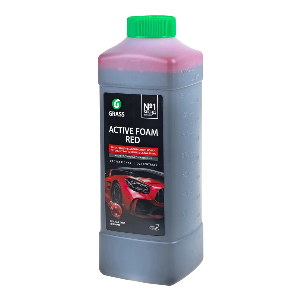 Автошампунь Active Foam Red для бесконтактной мойки 1л GRASS 800001 GRASS 800001
