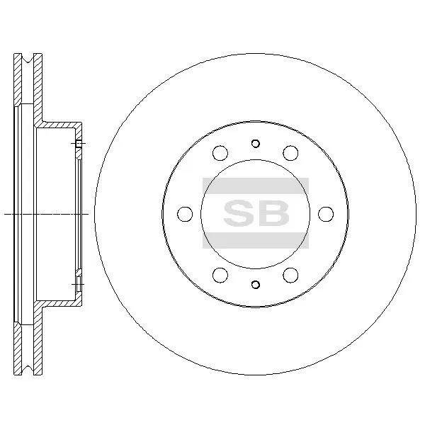 Диск тормозной TOYOTA HILUX 4RUNNER FJ CRUISER передний HI-Q SANGSIN BRAKE SD4030