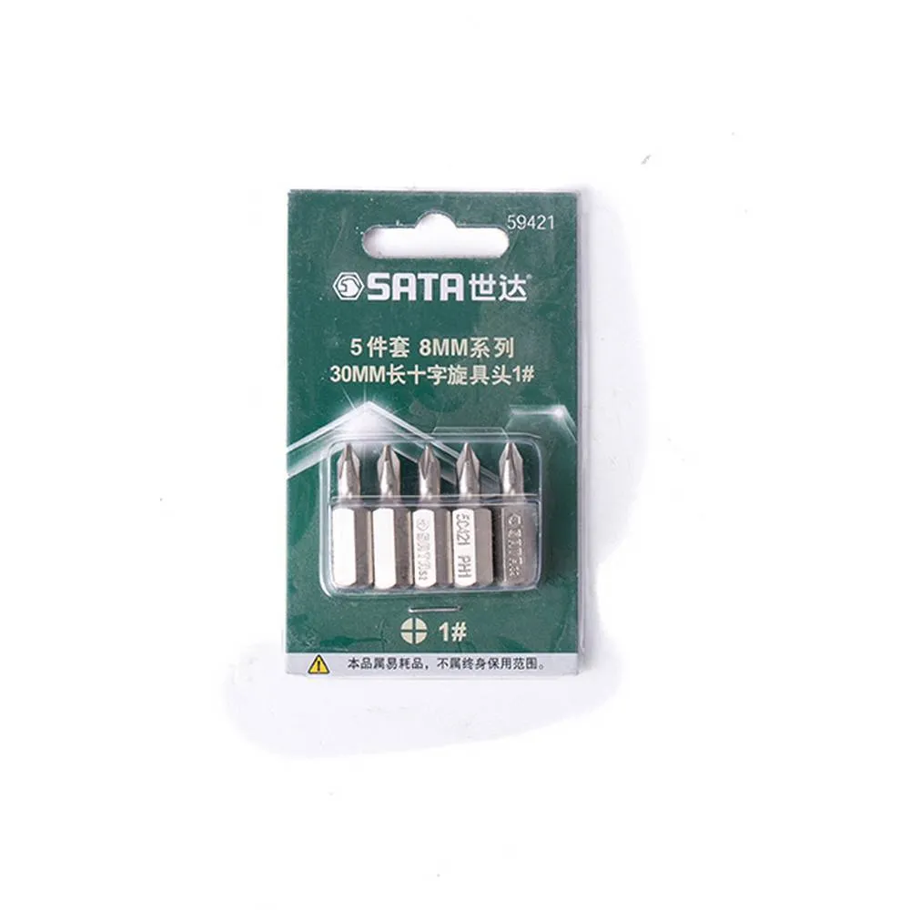 Биты PHILLIPS №1 (30 мм ., п/в 5/6) уп. 5шт. SATA 59421
