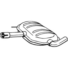 Глушитель центральный V.W. PASSAT 90-91 BOSAL 233-487