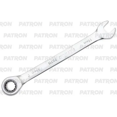 Ключ комбинированный трещоточный, 11 мм PATRON P-75711