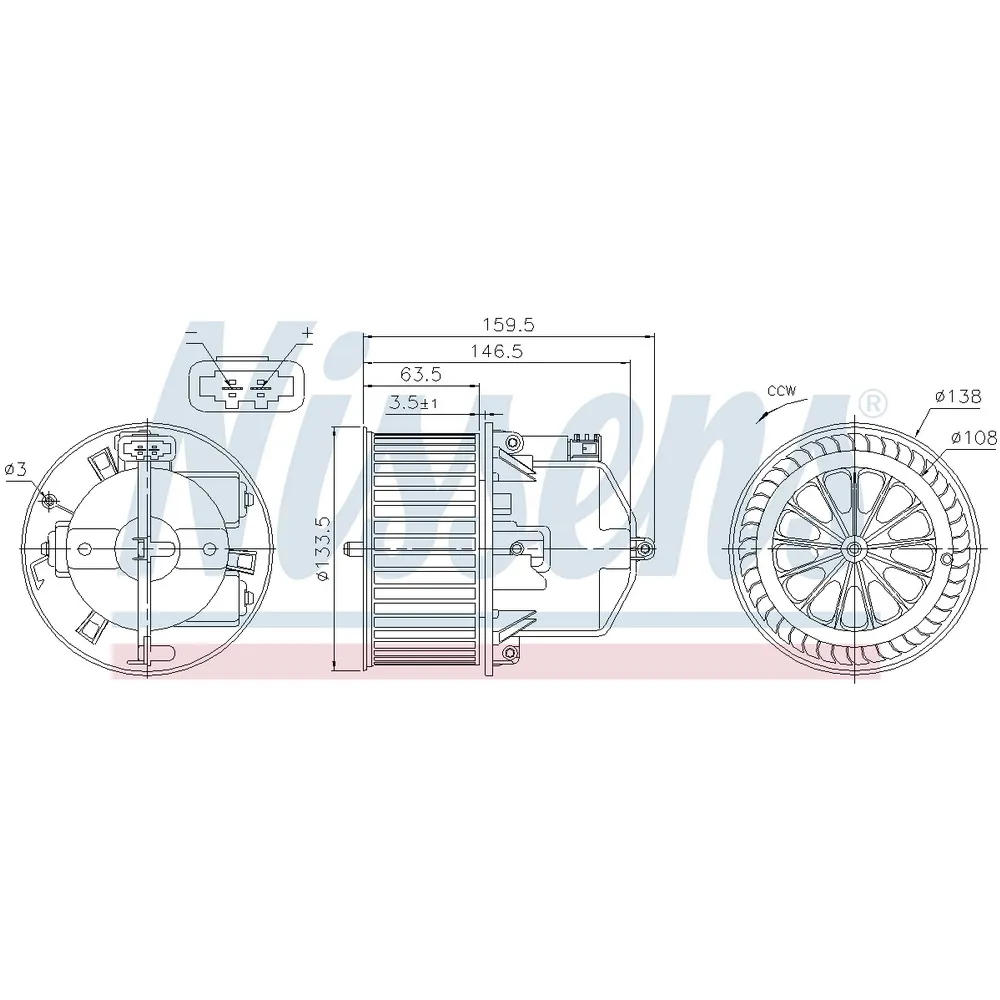Blower VOLVO S80 II (2007) S80 2.4 D5 NISSENS 87761