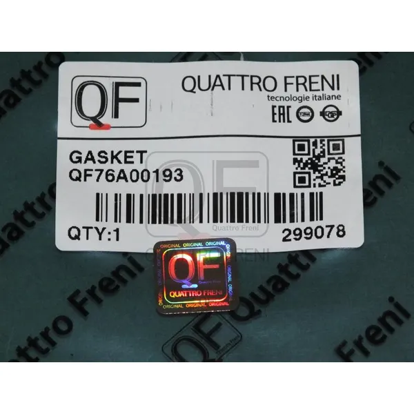 Прокладка впускного коллектора LH QUATTRO FRENI QF76A00193