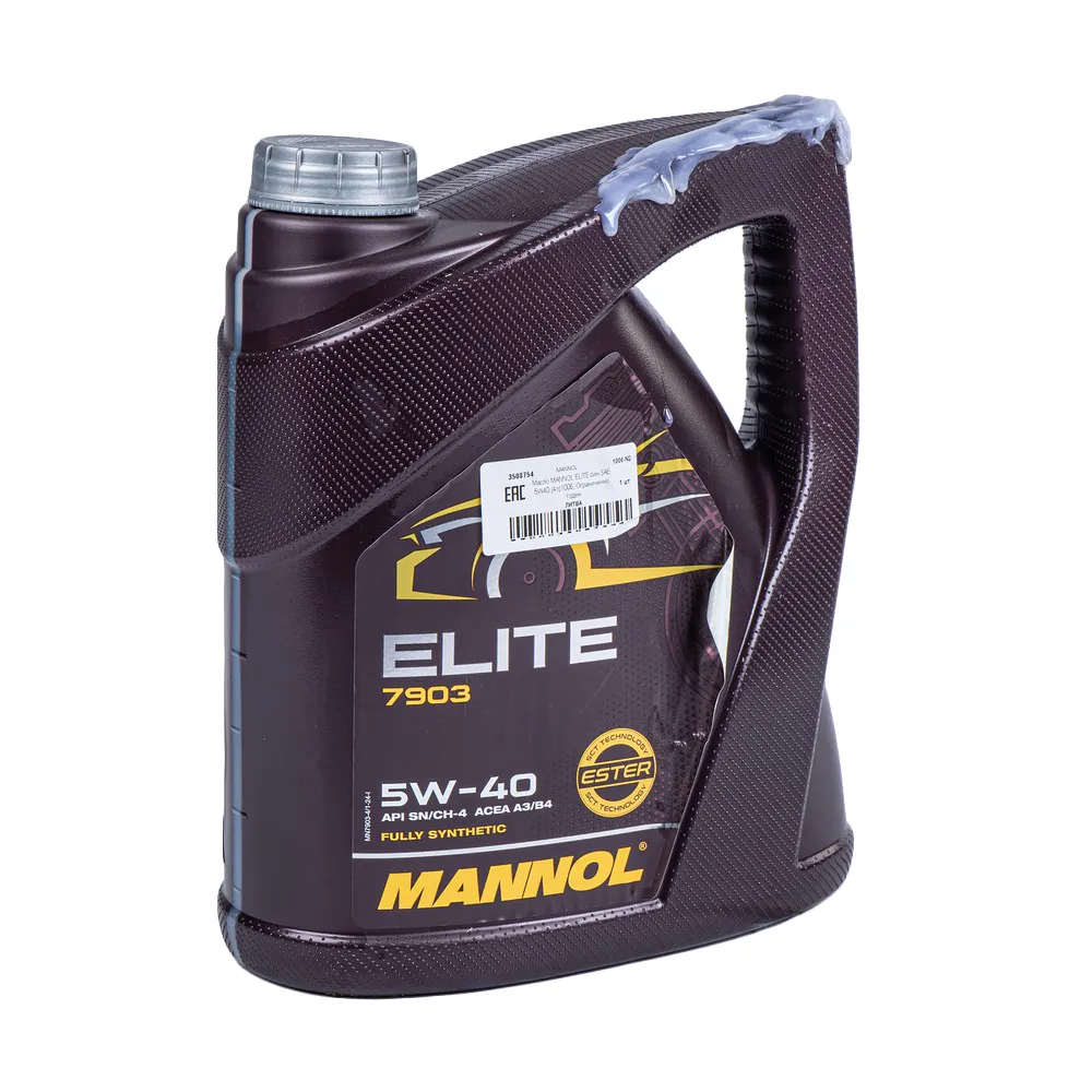 Масло моторное MANNOL Elite 5W-40 синтетическое 4 л УЦЕНКА! 1006-N2