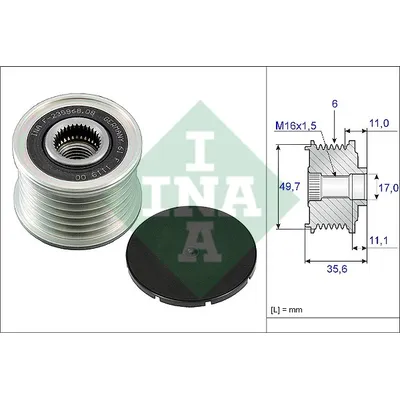 Шкив генератора INA 535 0086 10