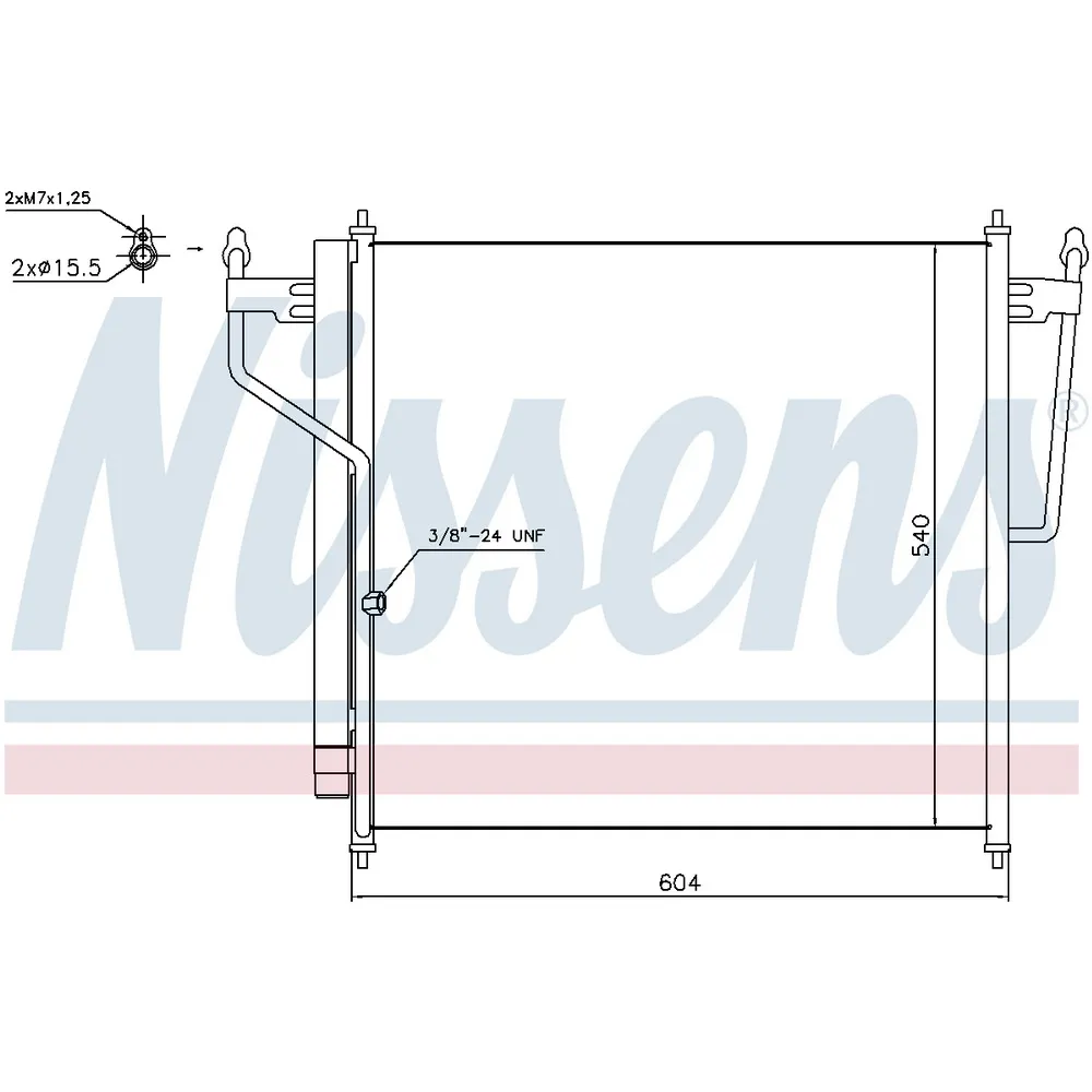Конденсер INFINITI QX56 / NISSAN ARMADA 5.6 04- NISSENS 940503