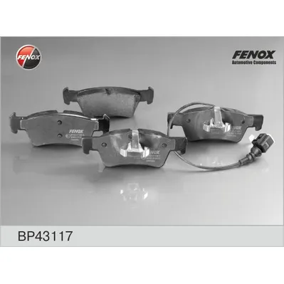 Колодки тормозные дисковые VW TRANSPORTER V 03-, VW TOUAREG 06- 1KE 141,5x53, FENOX BP43117