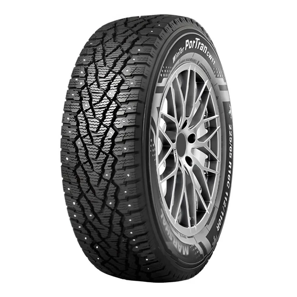 Шина R15C 225/70 Kumho Winter Portran CW11 112/110R шип (Заводская ошиповка, Корея) 6300473