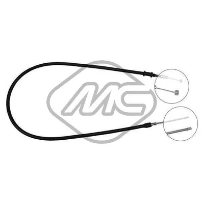 Трос ручника HYU LANTRA ALL (DRUM BRAKE) SX-LH Metalcaucho 81990