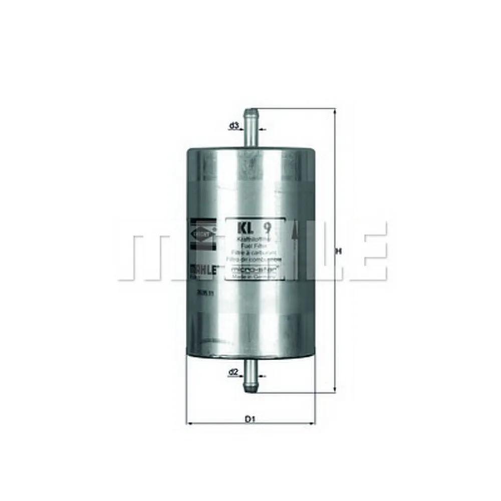 Фильтр топливный AD VW BMW MB NISSAN KNECHT/MAHLE KL9