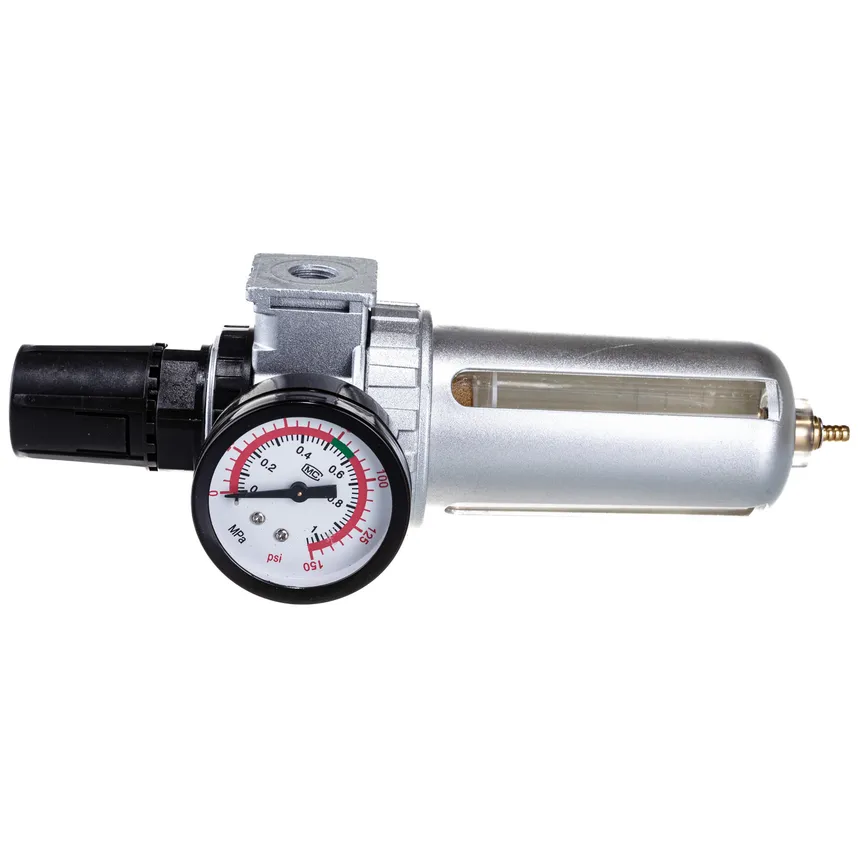 Фильтр-влагоотделитель AFR802 с регулятором давления 1/4" PEGAS PNEUMATIC 4505