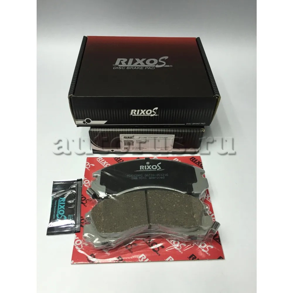 КОЛОДКА ТОРМОЗНАЯ ДИСК. перед Mitsubishi Lancer IV 94-96, Outlander I 03-06,Outlander II 06-(в ко RIXOS md6039ms