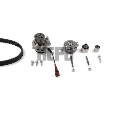 Ремень ГРМ + 3 ролика + помпа + крепеж (с переключаемой помпой ) HEPU PK06690