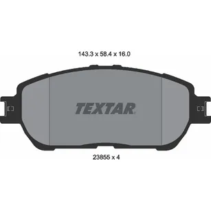 Колодки тормозные передние TEXTAR 2385501
