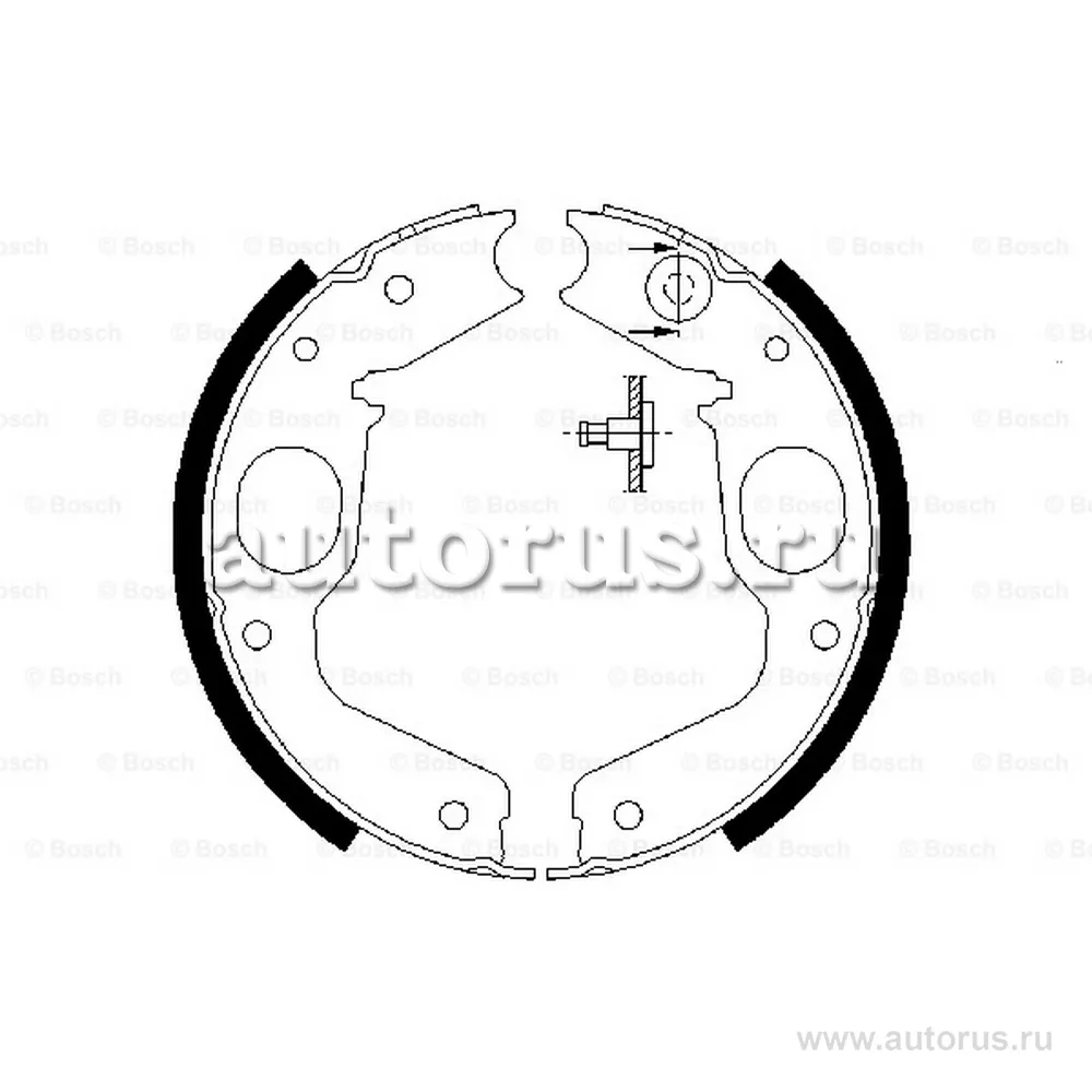 Колодки ст.торм.MITSUBISHI PAJERO/SPACE GEAR 89- BOSCH 0 986 487 719