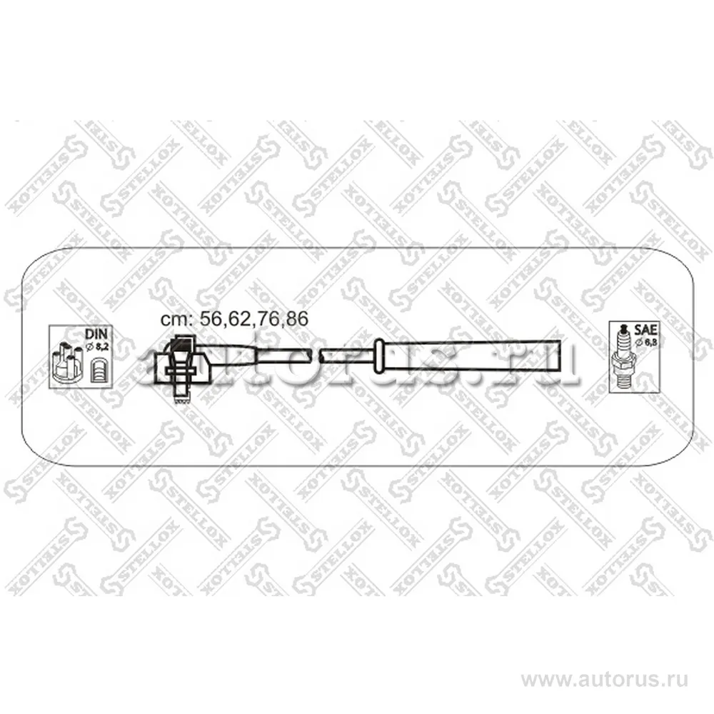 К-кт проводов Ford Escort 1.4 CVH/CFi 90> STELLOX 10-38114-SX