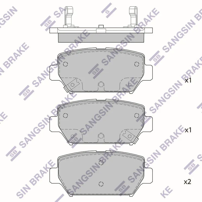 Колодки тормозные SANGSIN BRAKE SP4394
