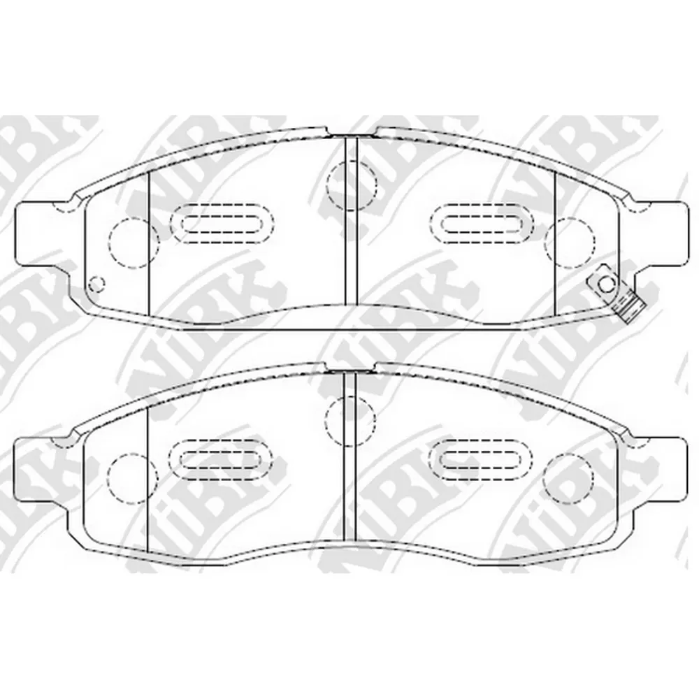 Колодки передние NISSAN Armada 03-/Titan 03- NIBK PN0428