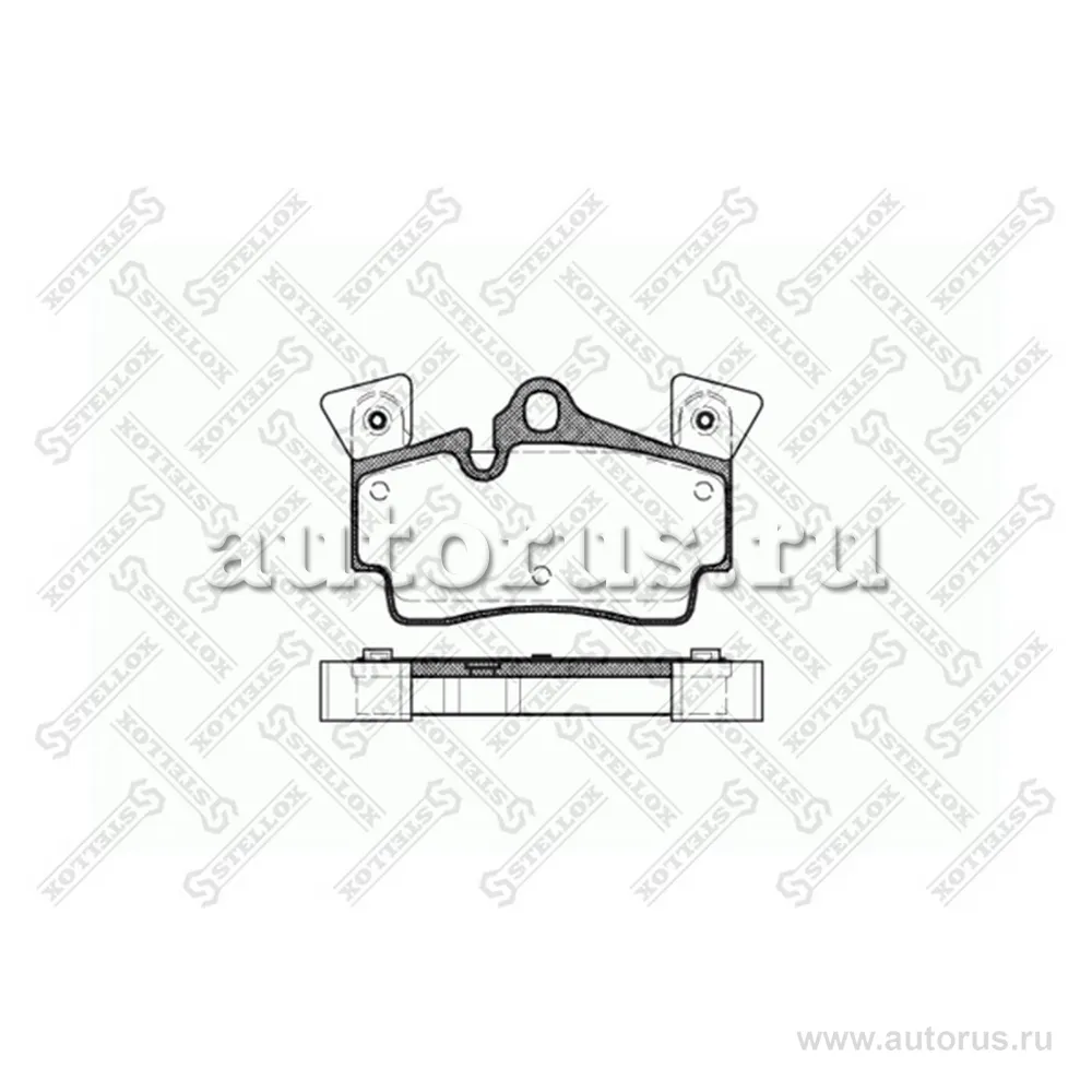Колодки дисковые з. Porsche Cayenne 02 STELLOX 1007010_SX