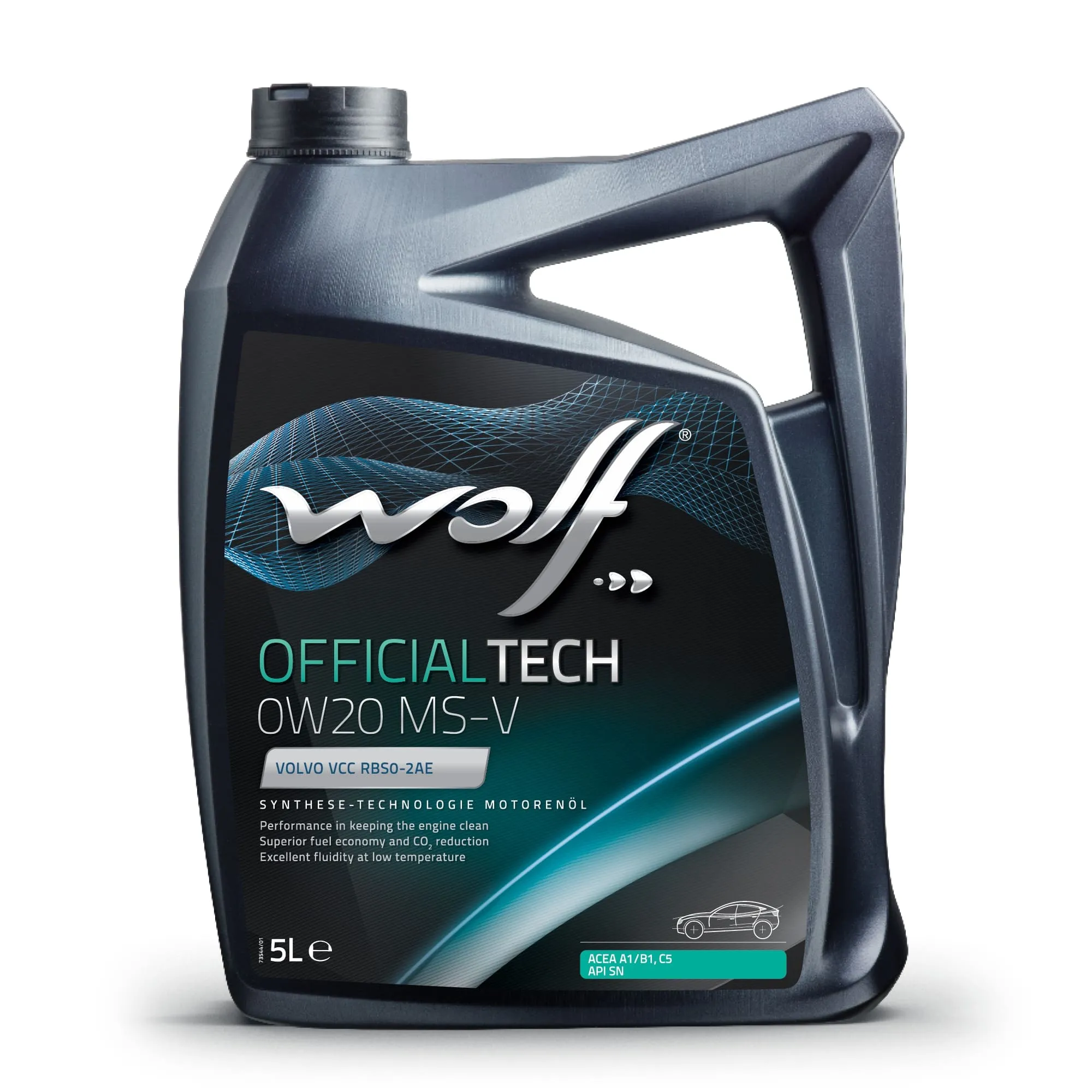 Масло моторное OFFICIALTECH 0W20 MS-V 5L Wolf Oil 8332715