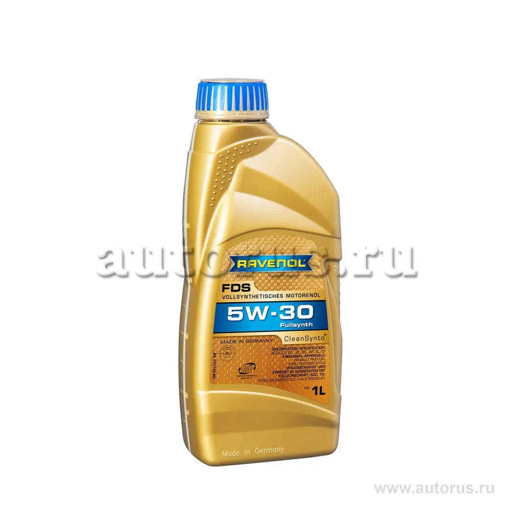 Моторное масло RAVENOL FDS SAE 5W-30 (1л) new 1111139-001 (4014835795617)