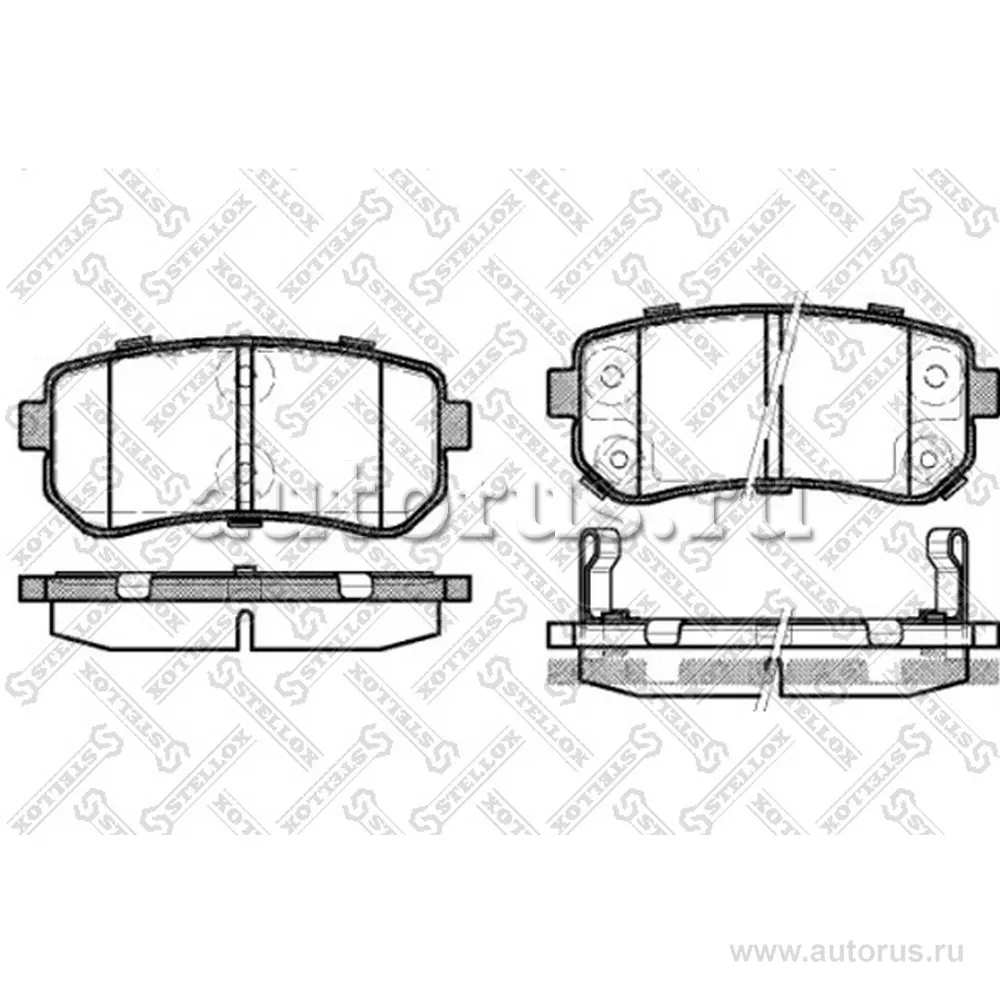 Колодки дисковые з. Hyundai Accent,Kia STELLOX 001087L_SX