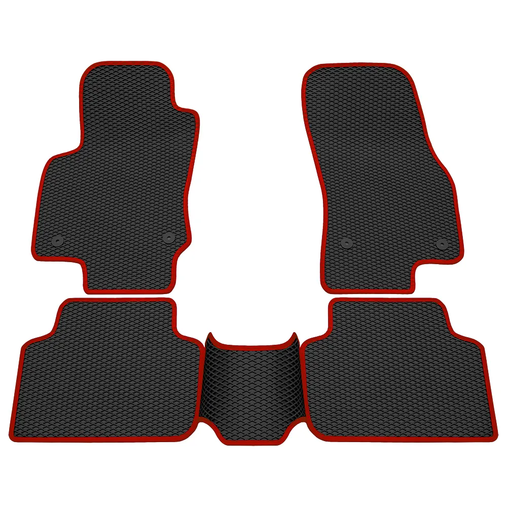 Коврики в салон EVA VW Tiguan (17-Н.В) Красный кант Rezkon 9035025204