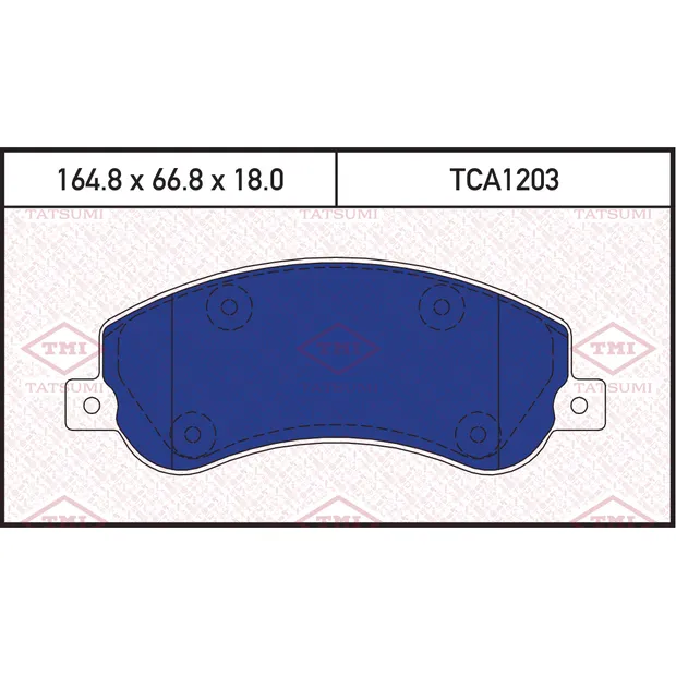 Колодки тормозные дисковые передние FORD Transit 06-> TATSUMI TCA1203
