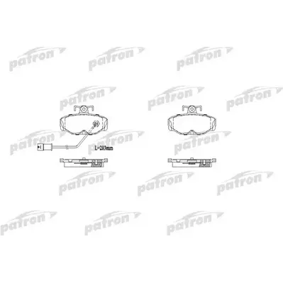 Колодки тормозные дисковые задн FORD: SCORPIO I 85-94, SCORPIO I седан 86-94, PATRON PBP915