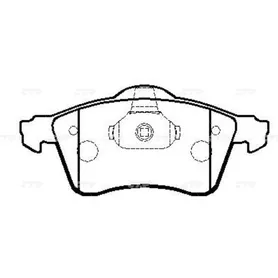 Колодки тормозные VOLKSWAGEN EuroVan 1996 ~ 2004 / Transporter 1992 CTR GK1256