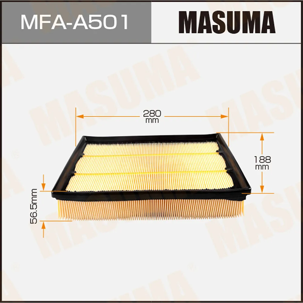 Воздушный фильтр FORD (Focus II) (-2007.03) MASUMA MFA-A501