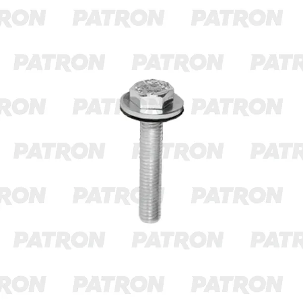 Винт металлический с шайбой, универсальный M6x35x16mm PATRON P37-2945T