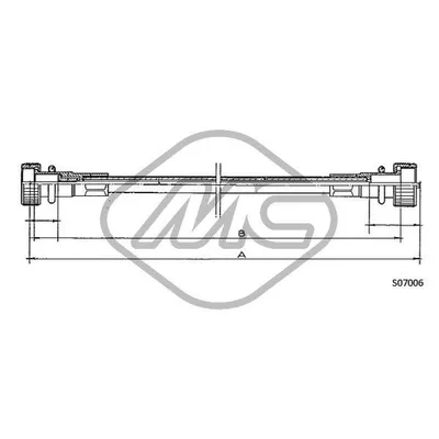 Трос спидометра 126 MM.?2480 Metalcaucho 81175