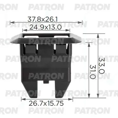 Клипса пластмассовая Клипса крепление заднего сидения VW PATRON P37-3814
