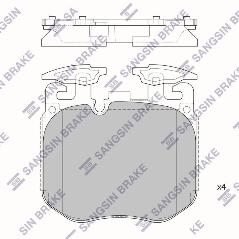 Колодки тормозные BMW 5 G30/ X5 G05/ 7 G11/G12 13- передние