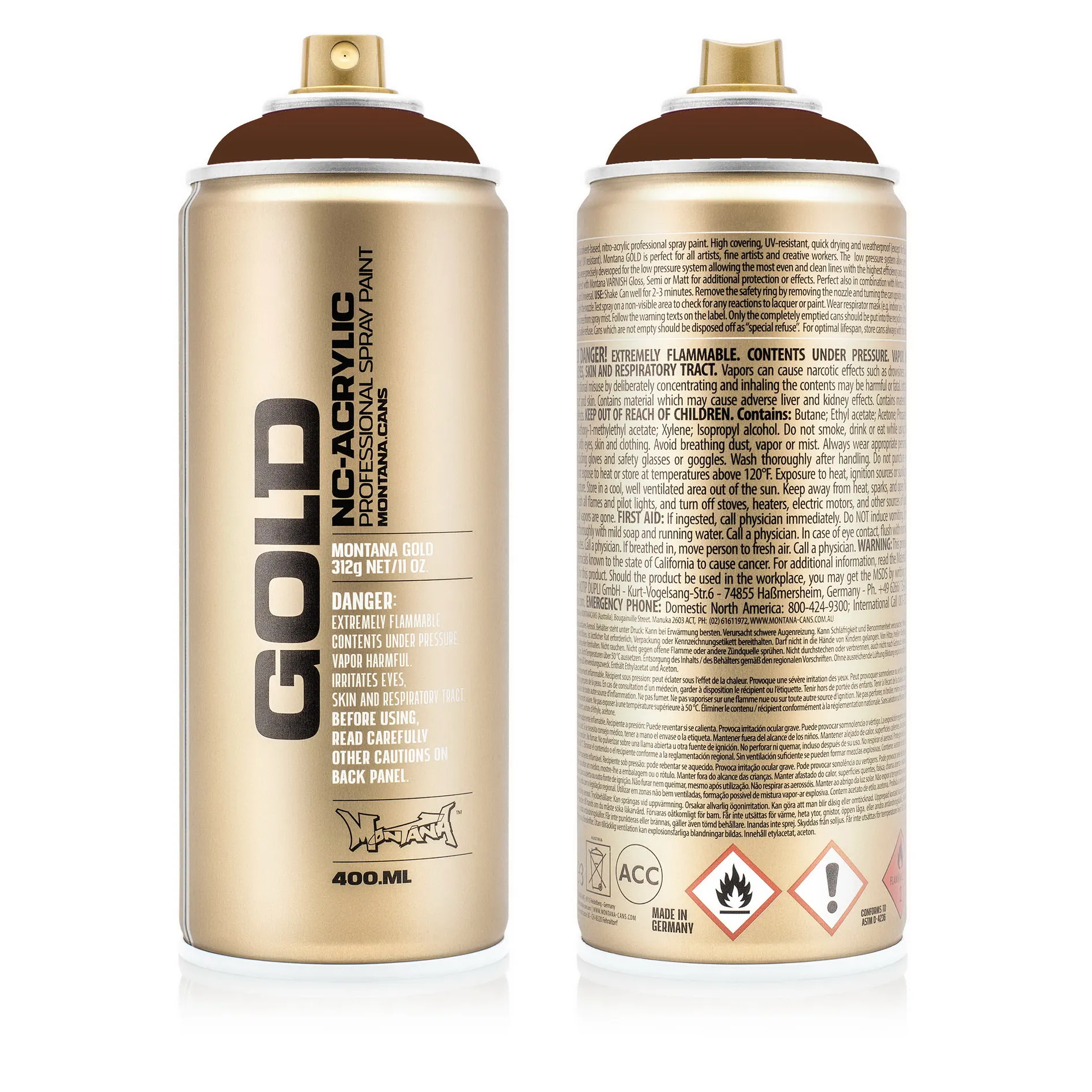 Краска GOLD какао MONTANA CANS G8120