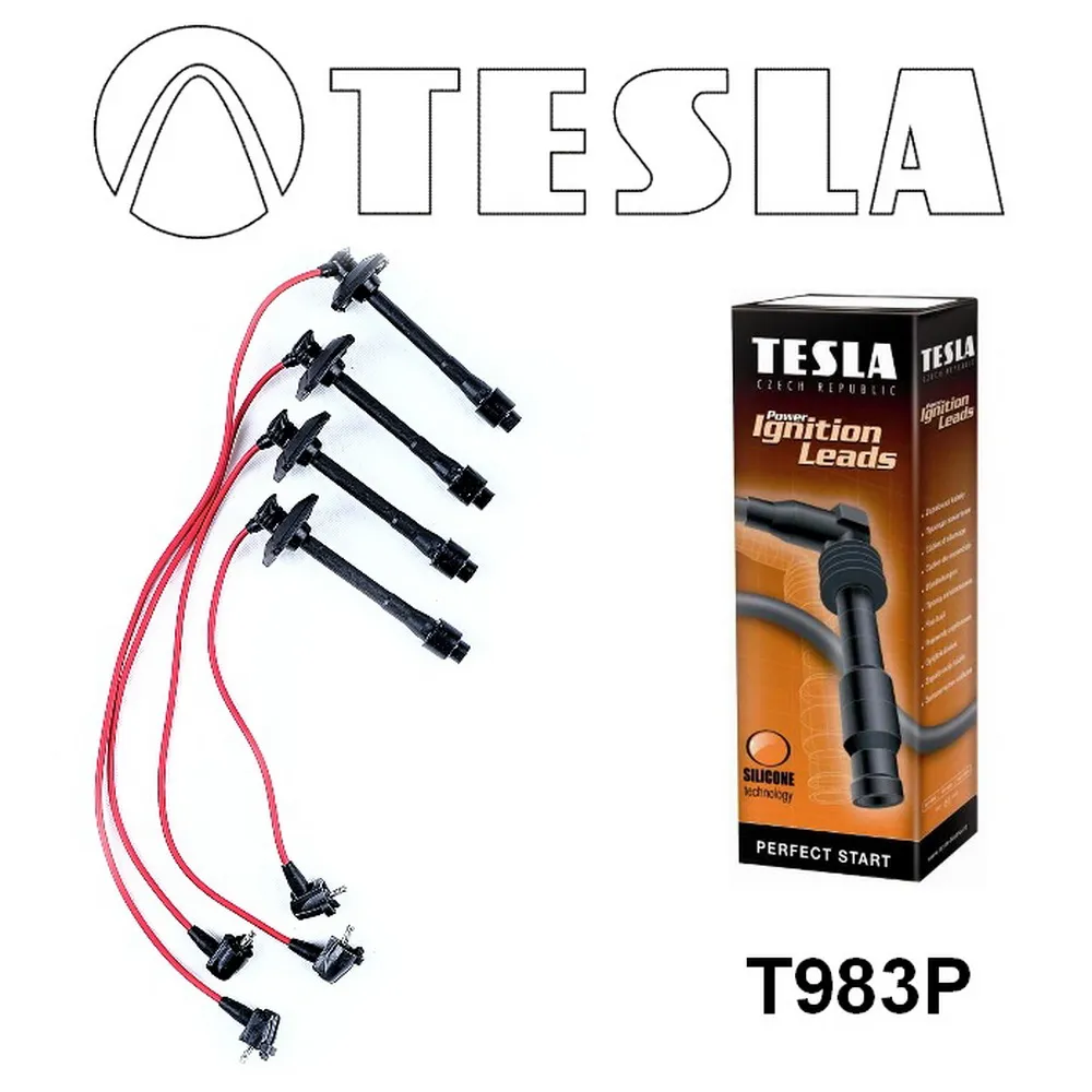 Провода высоковольтные компл. TOYOTA CarinaE/Corona/Caldina/RAV-4 2.0-2.2 mot.3S TESLA T983P