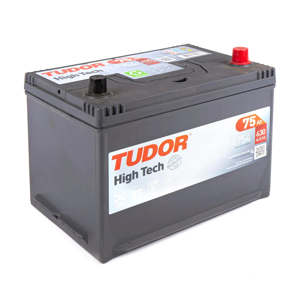 Аккумулятор TUDOR ASIA 75 А/ч обратная R+ 270x173x222 EN630 А