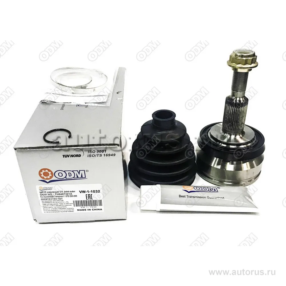 ШРУС наружный (к-кт) VOLKSWAGEN Transporter V 1.9TDI 2003-2009 ODM VW11032