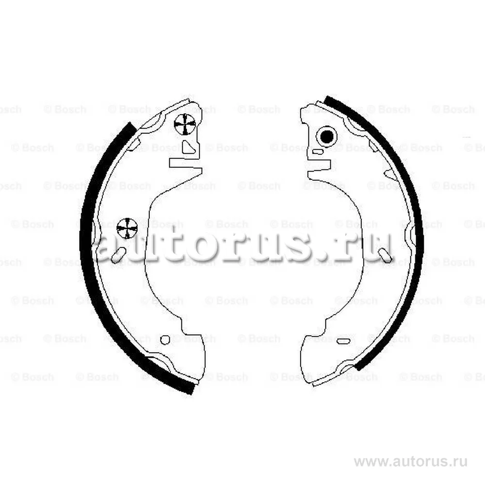 Колодки тормозные барабанные BOSCH 0 986 487 524