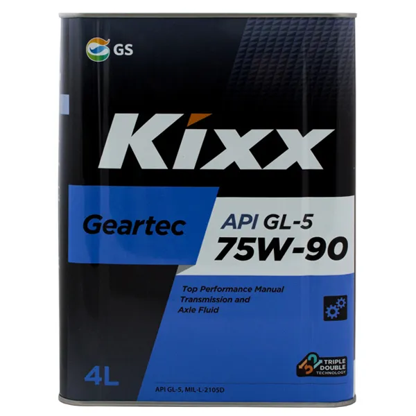 Масло трансмиссионное Kixx GEARTEC 75W90 полусинтетическое 4 л L296244TE1