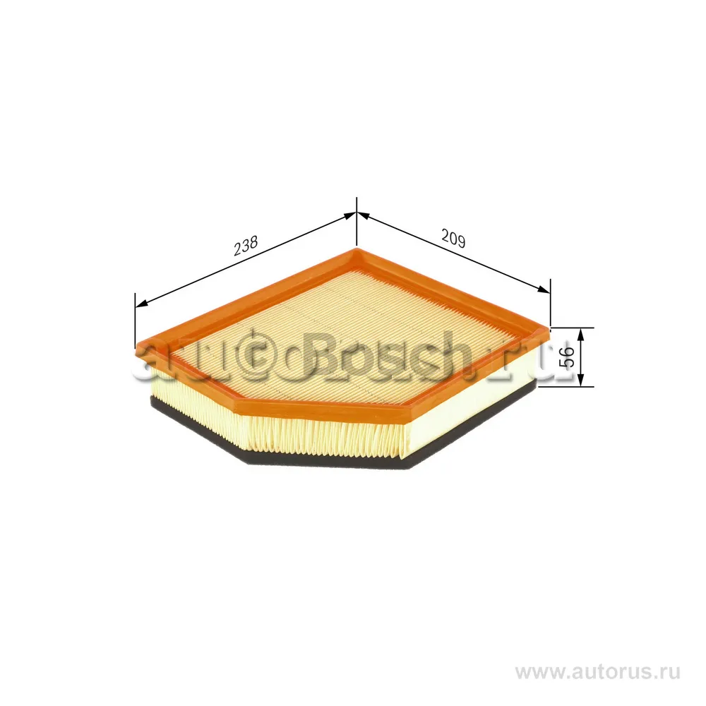 Фильтр воздушный VOLVO S60 II, S80 II, V60, V70, XC60, XC70 II BOSCH F026400146