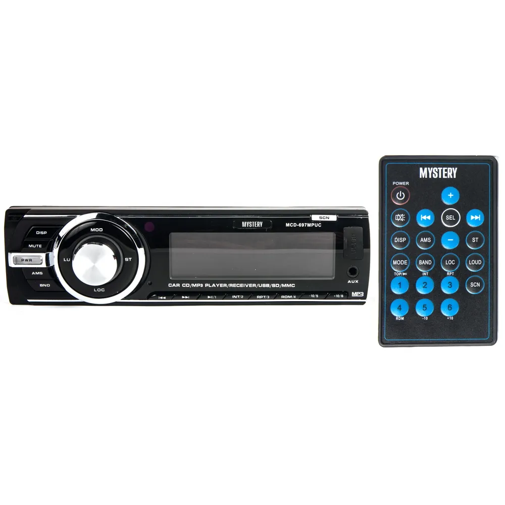 Автомагнитола CD,MP3 MYSTERY MCD-697 мРUC, 4x50вт, USB