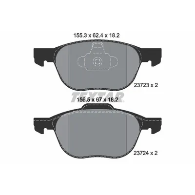 Колодки передние Epad FORD FOCUS 2 MAZDA VOLVO TEXTAR 2372381