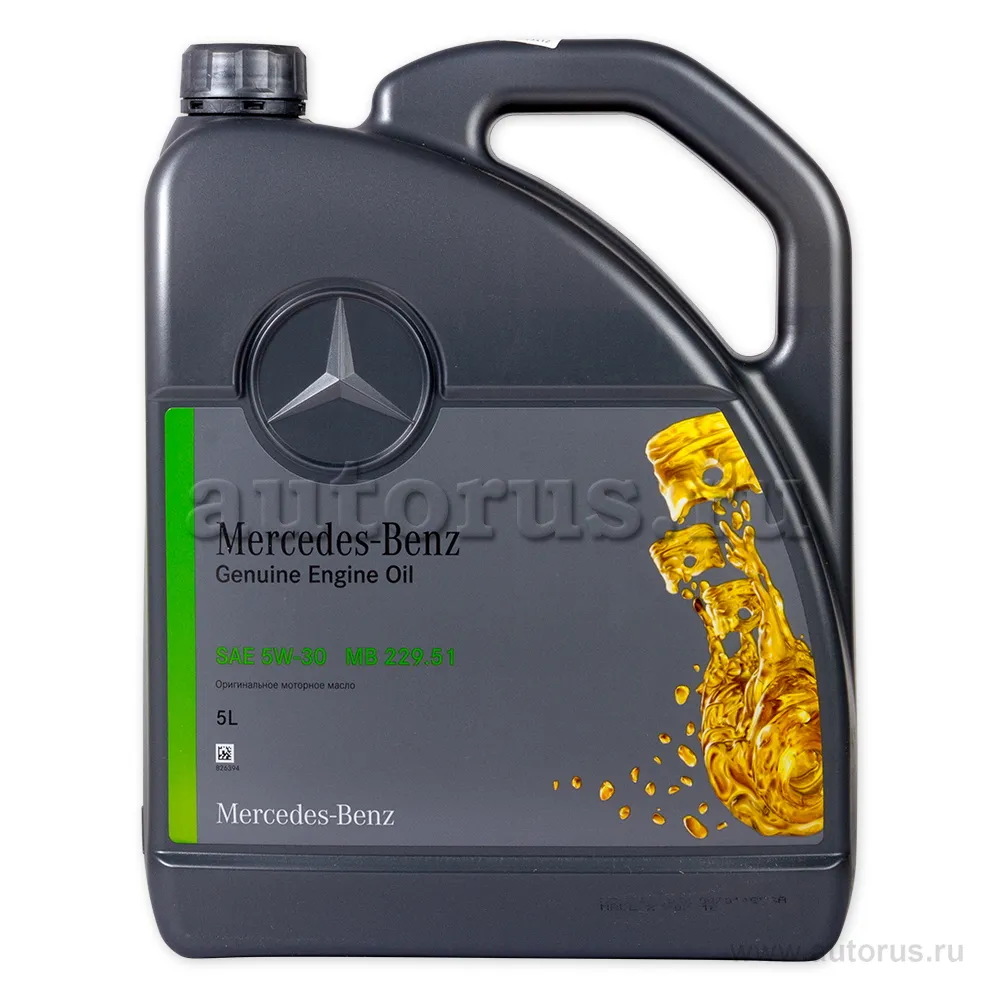 Масло моторное MERCEDES-BENZ МB 229.51 5W-30 5 л A000 989 76 02 13 BLER