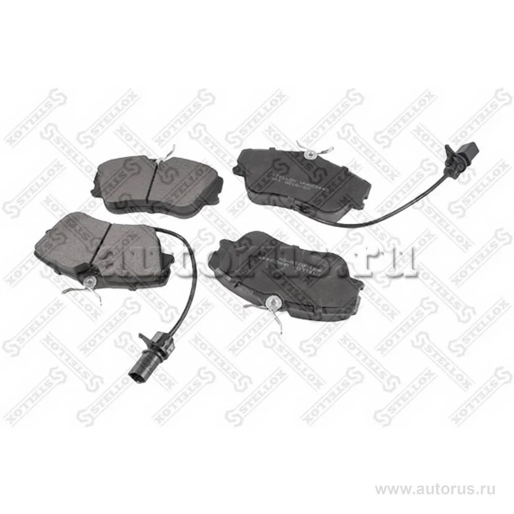 Колодки дисковые п. с антискрип. пластинами VW T4 2.5/2.4D &Syncro STELLOX 491 021B-SX