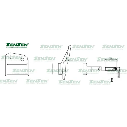 Амортизатор перед. газ Renault Thalia, Symbol SENSEN 42130713